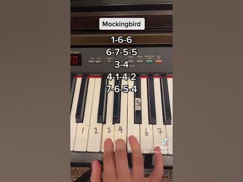 How to play ‘Mockingbird’ on the piano easy #shorts - YouTube