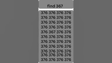 find 367 only sharp can detect #shortsfeed #shortvideos #maths #kids#goviral #phonk