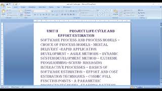 Software Project Management _ UNIT 2