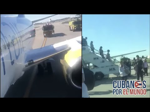 Avión de Swiftair de La Habana - Miami aterriza de emergencia con una llanta explotada