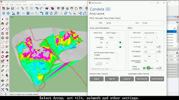 1.5 Array layout --- Layout All (3D design for complex terrain PV plant)