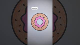 Donut Coloring Video #asmr #satisfying #relaxingvideo #coloring #stressrelief
