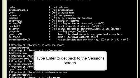 db2top: How to control sorting in a db2top Performance Report