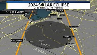 April 2024 Eclipse path of totality