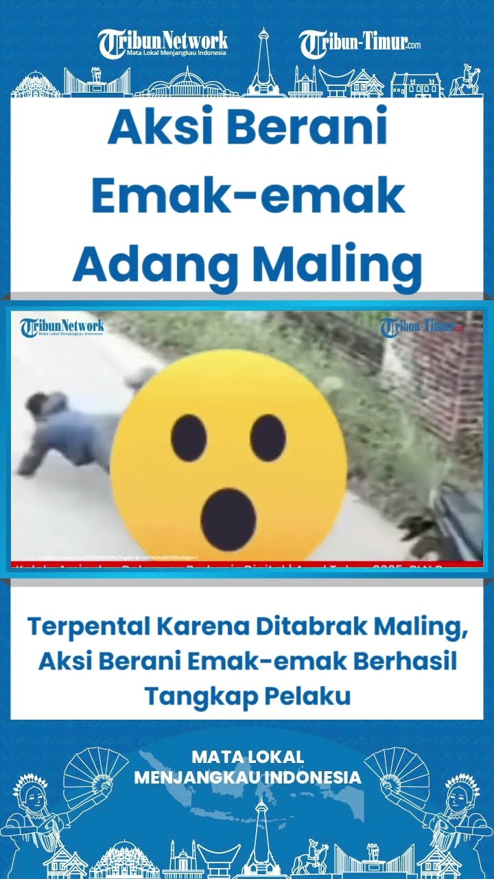 SHORT Terpental Karena Ditabrak Maling, Aksi Berani Emak emak Berhasil Tangkap Pelaku