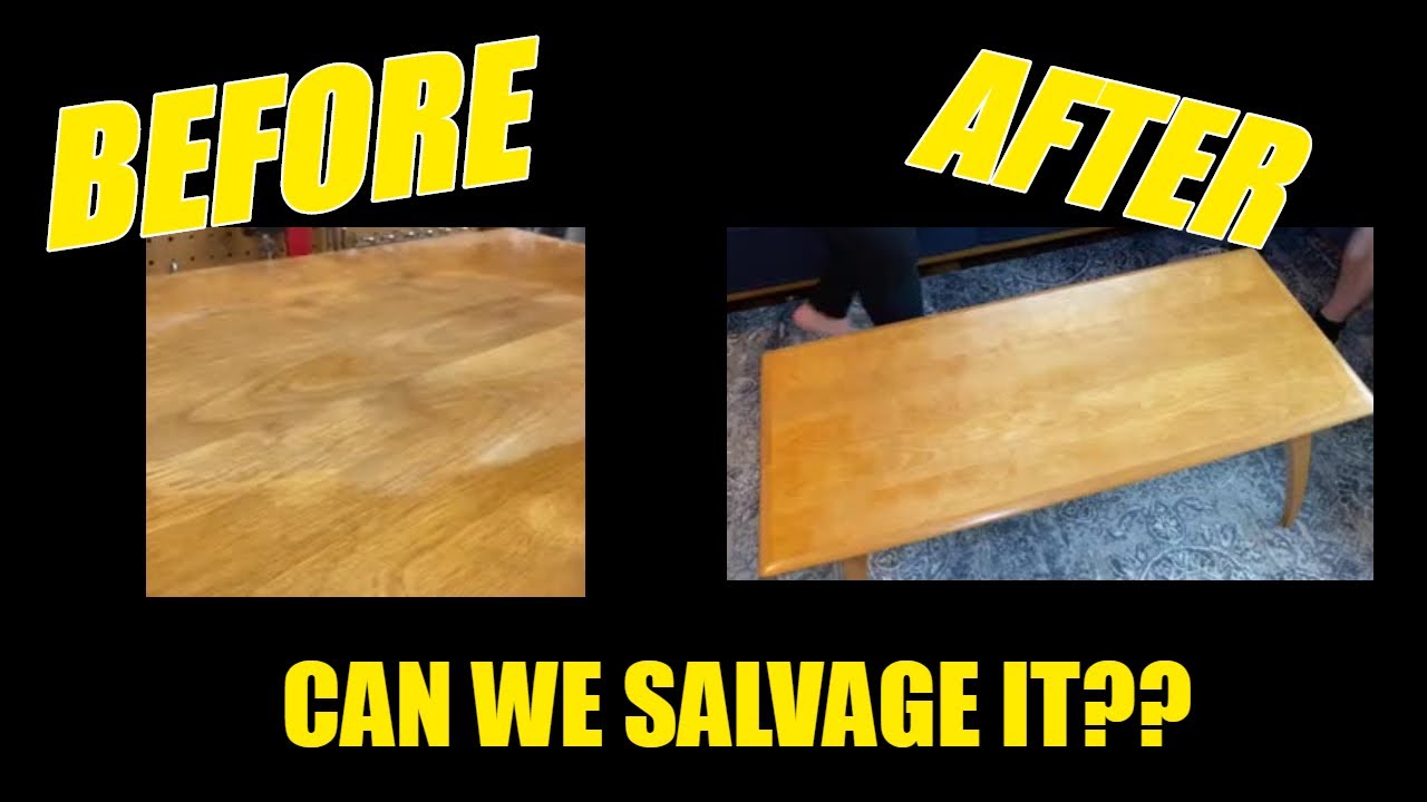 Restoring a Mid Century Modern Heywood Wakefield Coffee Table - YouTube