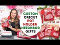 Cricut Customized Christmas Pot Holder Gifts with Iron On Vinyl