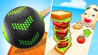 Going Balls | Sandwich Runner - All Level Gameplay Android,iOS - NEW GIGA APK UPDATE