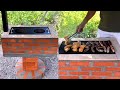 how to build an outdoor wood stove from bricks and cement # 192