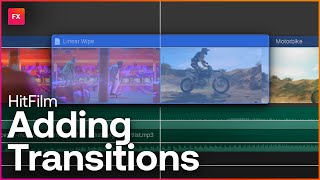 How to add Transitions in HitFilm | Content Creation