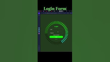 Create a Styles login form using html and CSS | Animated login form html and CSS Projects