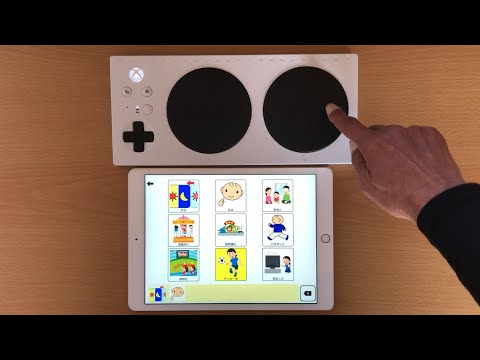 iPad版VOCAアプリ【絵カードVOCA「しゃべるんです。」】Ver2.0にMicrosoft社製Xbox Adaptive Controllerで入力する方法20220122_#0652