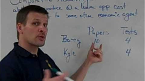 Comparative Advantage - an Introduction Using Outputs