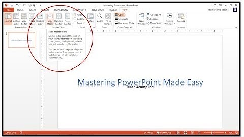 Microsoft PowerPoint 2013 - Module 6: Lay Out the Training Deck Introduction to Slide Masters