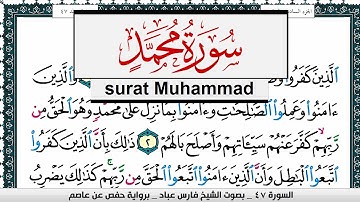 سورة محمد مكتوبة   فارس عباد