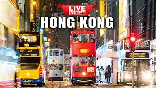 Travel Hong Kong Live TV ❤️ Colorful Hong Kong tourism - Tram ride, Night market, shopping tour