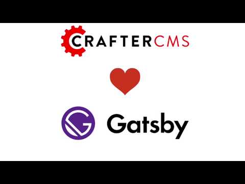 Gatsby.js Crafter CMS Integration Install and In-Context Preview and Editing