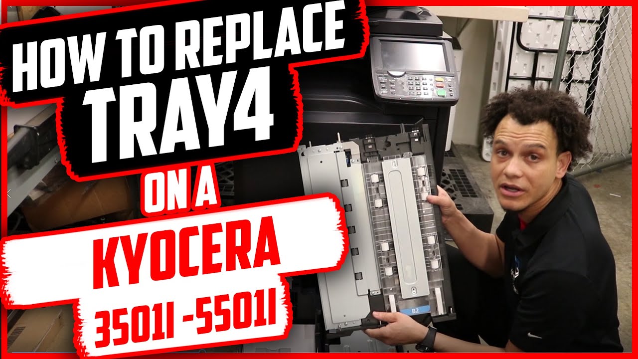 Kyocera How to replace tray 4 rollers on Kyocera 3501i (PF740) YouTube