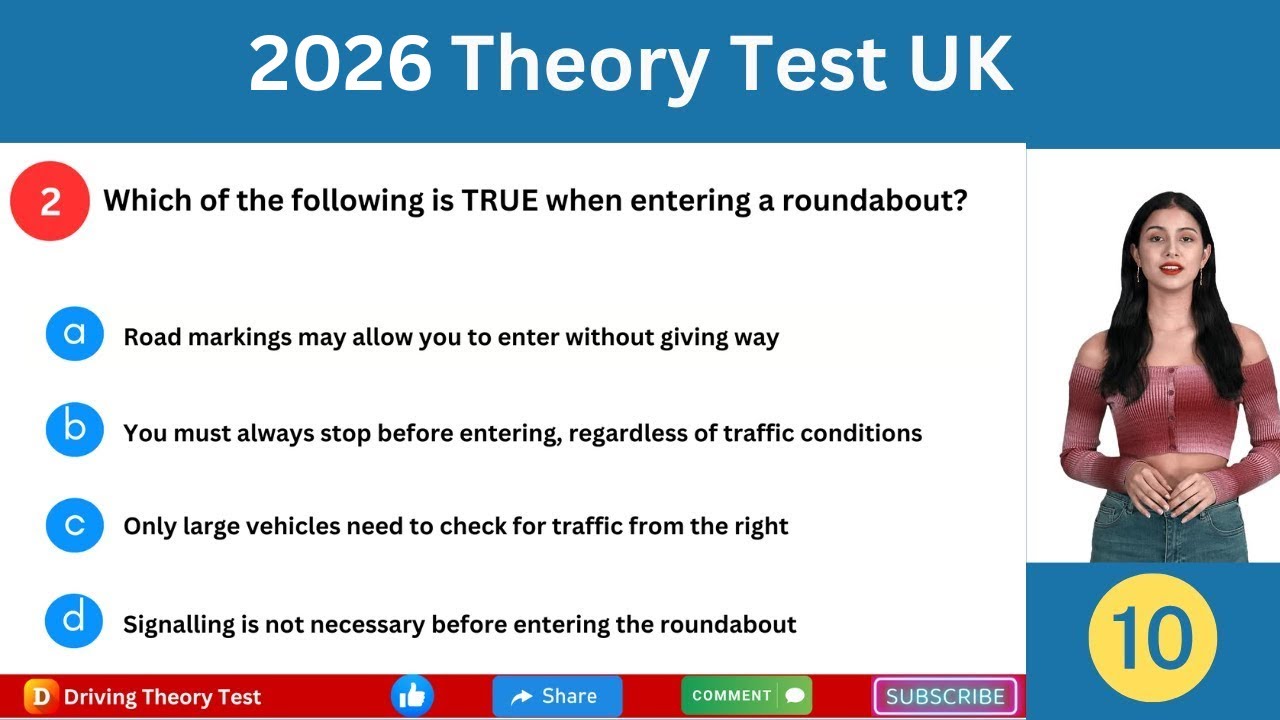 Pass Your 2026 UK Driving Theory Test:Essential Practice Questions ...