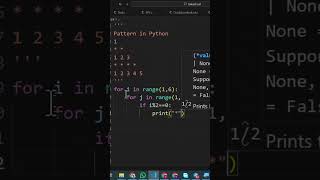 Pattern 8 Program in Python #python  #pythonprogramming  #interview #placement #pythontutorial