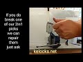 broken lock pick repair