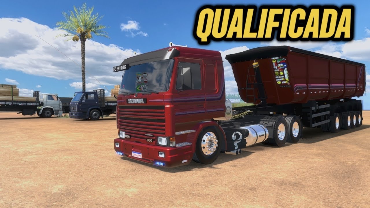 EURO TRUCK SIMULATOR 2 V 1.57 - SCANIA 113H FRONTAL - CAÇAMBA RONDON NEW R