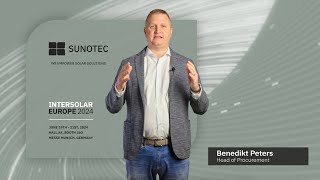 Visit us at Intersolar Europe 2024: Benedikt Peters