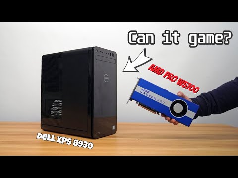 Dell XPS 8930 + AMD Radeon Pro W5700: Is It a Gaming Beast? - YouTube