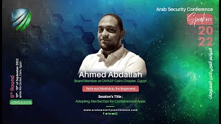 ASC2022 - Adopting DevSecOps for Containerized Apps - Ahmed Abdallah