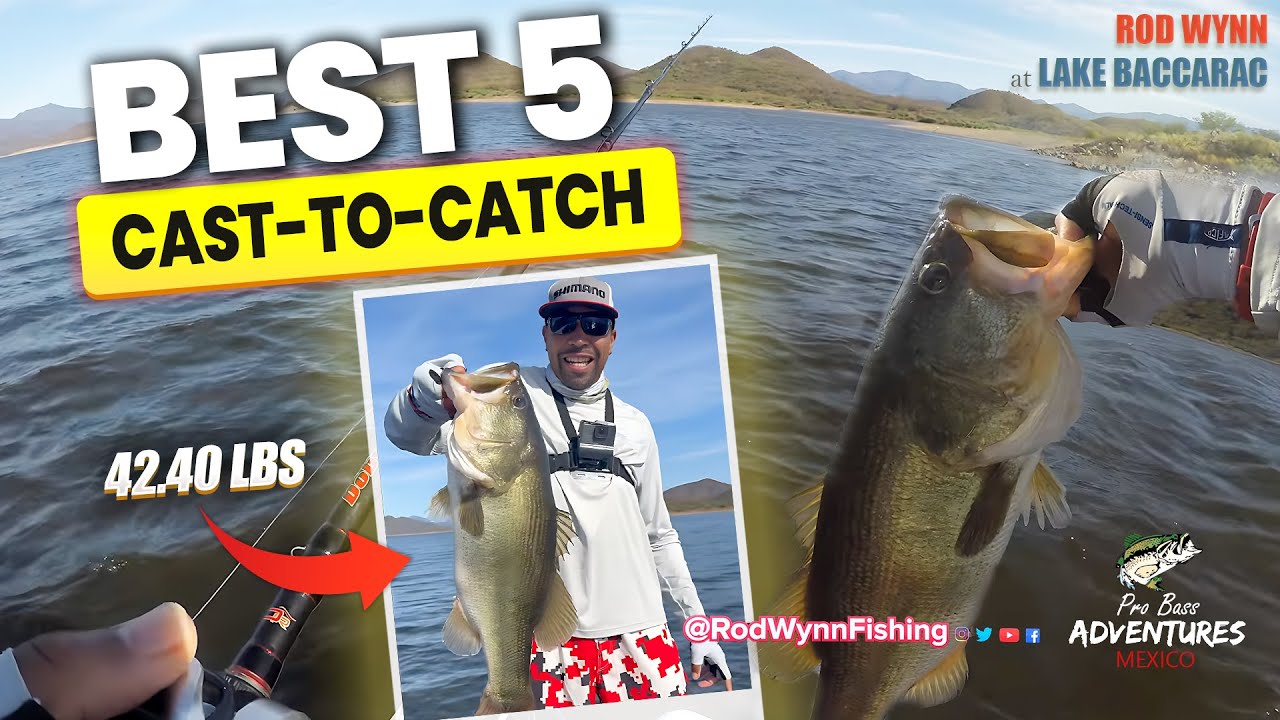 Monster 5 Bass Limit!!! (Part I) 42.40 lbs for best 5 at Lake Baccarac (Cast to Catch)