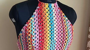 Make your own Macrame Halter neck top with me.