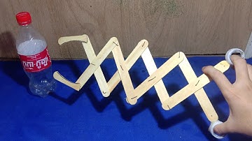 DIY Robotic Scissor Arm from Popsicle Sticks