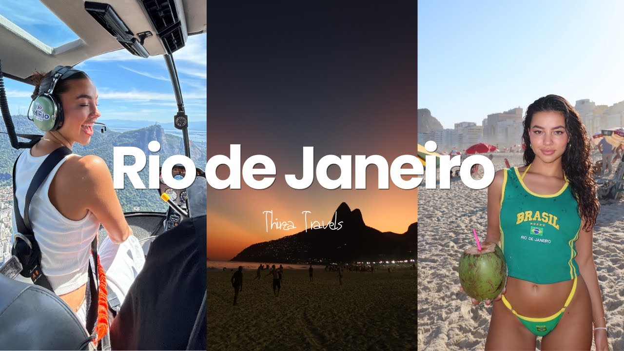 Thirza Travels: Rio de Janeiro Travel Vlog | Helicopter Ride, Beach Day & Havaianas 🇧🇷🚁