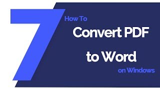 how to convert pdf to word on windows | pdfelement