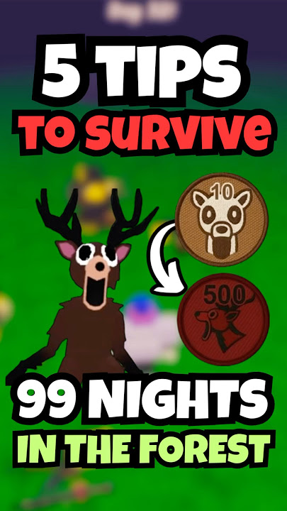 5 TIPS to SURVIVE in 99 Nights in The Forest - Roblox