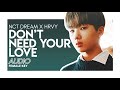 NCT DREAM X HRVY - 'Don't Need Your Love' || Female Key