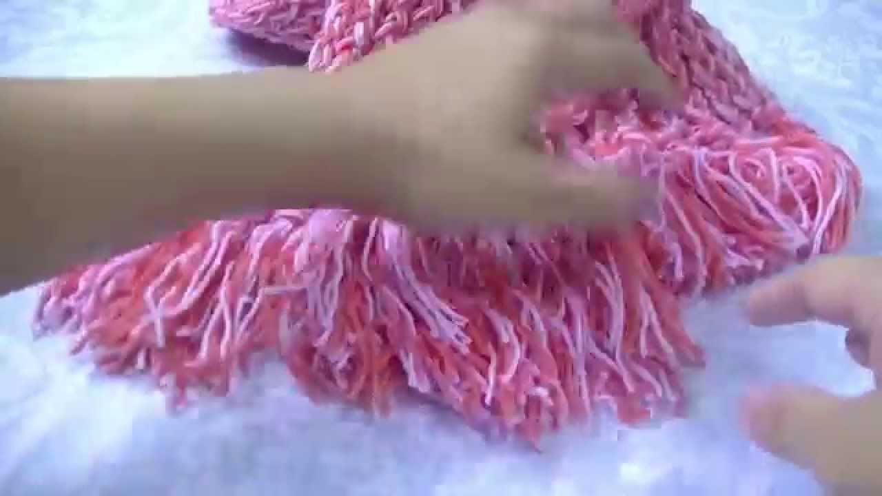 マフラーのフリンジの作り方 ニットクイックルーム 長方形型ルーム 誰でも簡単にマフラーが編める編み台 Vol ２ Easy Loom Knitted Fringe Of The Scarf Youtube