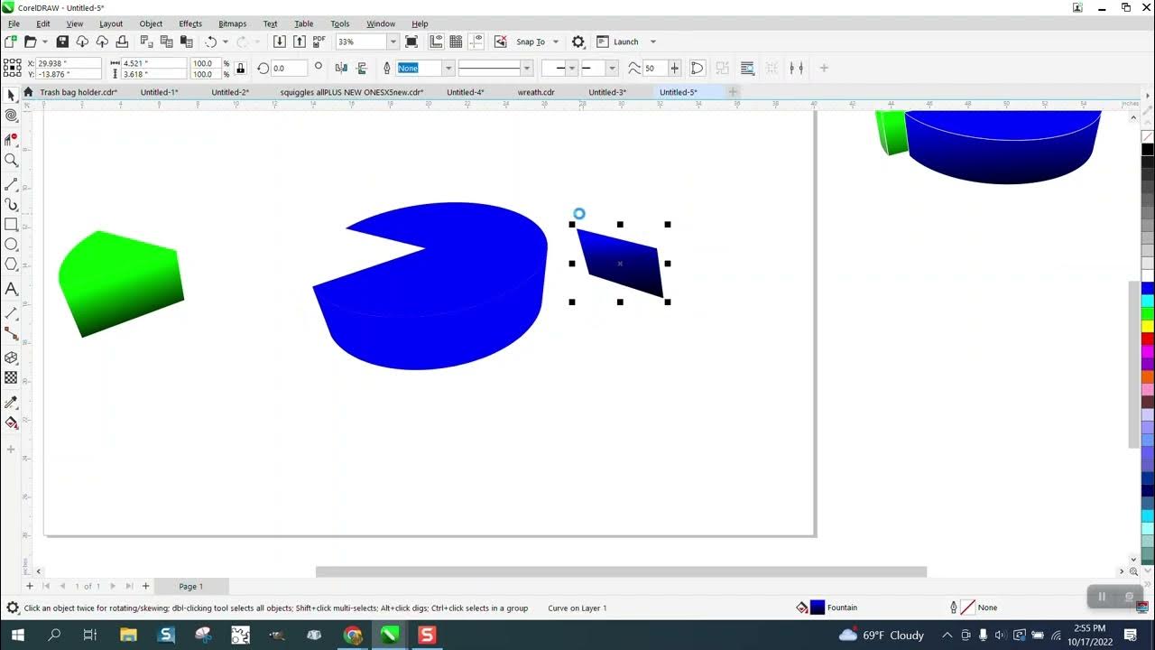 Corel Draw Tips & Tricks 3D Pie Chart YouTube