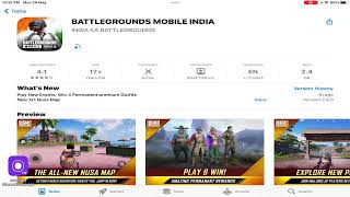 finally BGMI Available on IOS ( Batel Ground Mobile India)