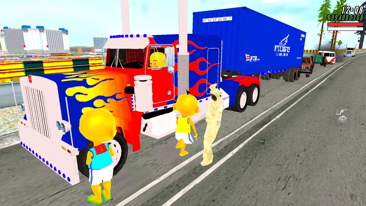 Upin & ipin berulah Pamer Mobil Truk Tronton Sport ditilang, Ketemu Rombongan Pocong 🤣 Dunia Oyya