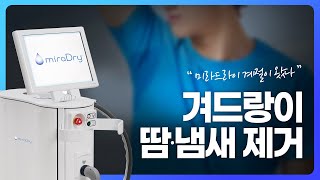 겨드랑이 땀, 냄새 제거엔 미라드라이가 딱 좋아!