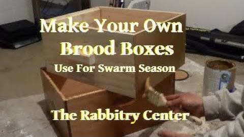 HOW TO MAKE BROOD BOXES/SWARM TRAPS