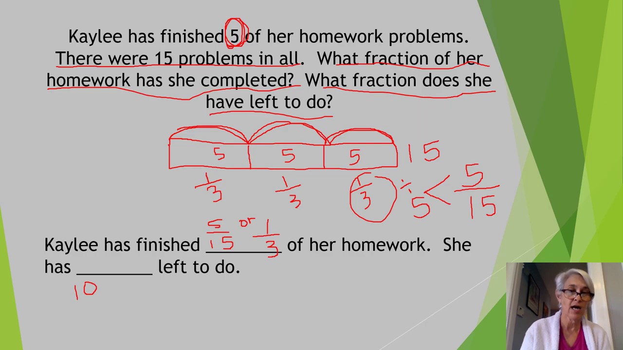 fraction problem solving with solution