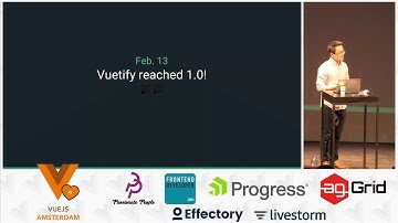 Evan You - State of VueJS 2018 | vuejs.amsterdam conference