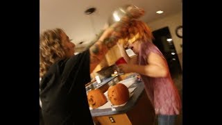 Pumpkin Guts Prank On Mom