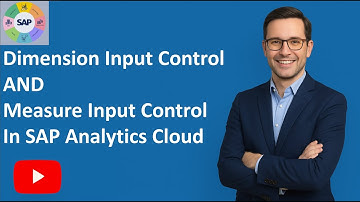 Use Dimension input control and measure input control in SAP Analytics Cloud