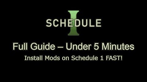 How to Install MODS on Schedule 1 in UNDER 5 Minutes! 🔧💥