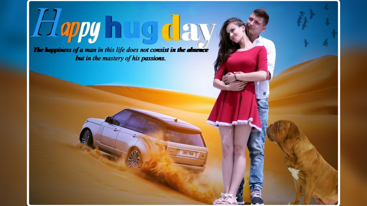 Hug day || picsart editing || 