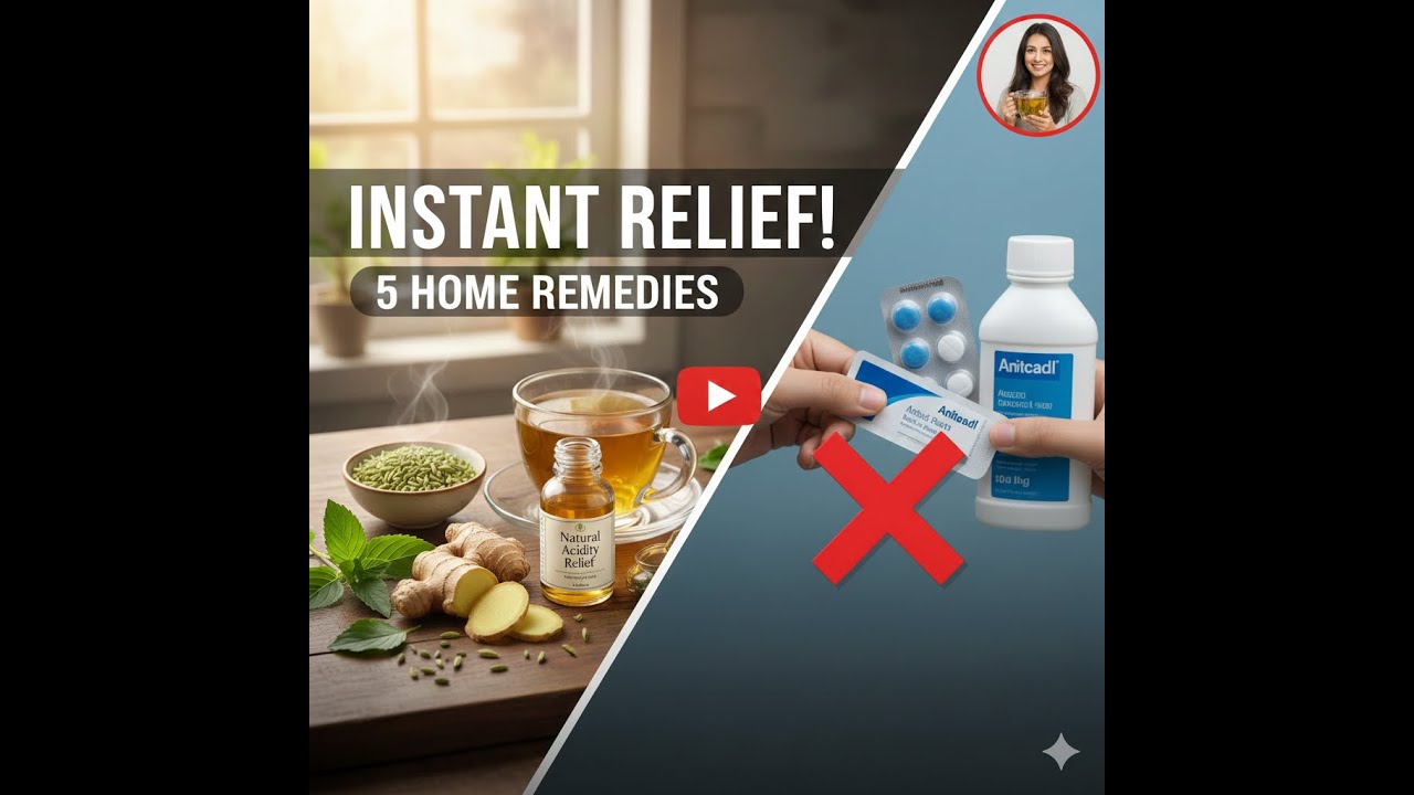 5 Simple Home Remedies to Stop Acidity Instantly | অ্যাসিডিটি কমানোর সহজ উপায়!