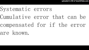 Systematic errors definition for SPM students (Auditory memory)